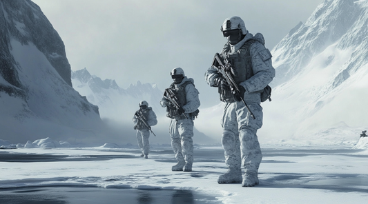 Soldiers in Arctic conditions