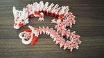 Heart-Themed Articulated Dragon Red and White