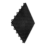 Swisstrax Diamondtrax Home Jet Black floor tile