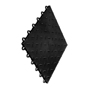 Swisstrax Diamondtrax Home Jet Black floor tile