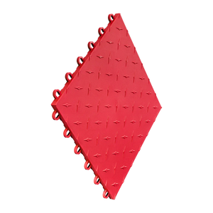 Swisstrax Diamondtrax Home Racing Red floor tile