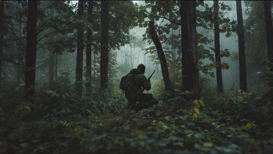 Hunter in a forest