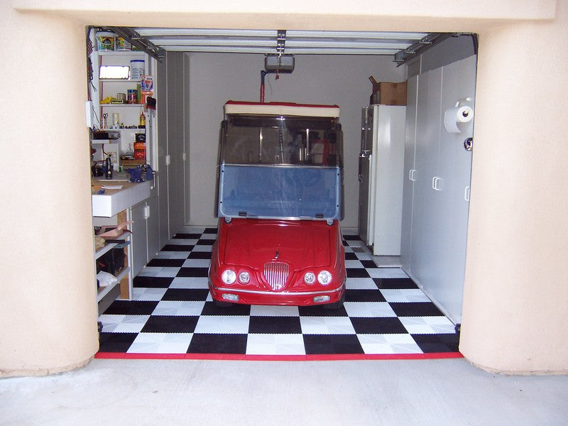 Single Space Garage: Swisstrax Ribtrax (Jet Black, Arctic White)
