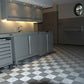 Finished Garage: Swisstrax Ribtrax (Pearl Silver)