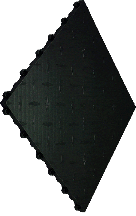 Swisstrax Diamondtrax Pro Jet Black floor tile