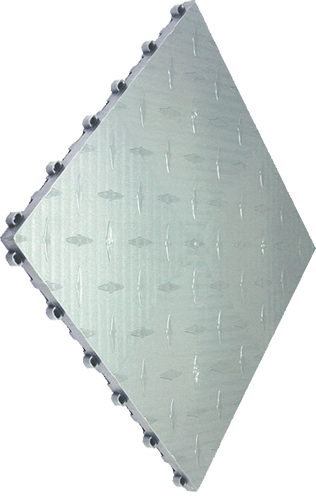 Swisstrax Diamondtrax Pro Pearl Silver floor tile