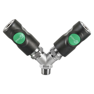 Prevost ESI - tapered male thread twin coupler
