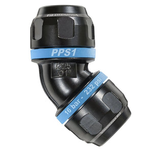 Prevost PPS1 4C - 45° aluminium equal female elbow fitting