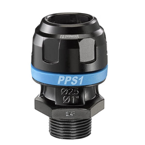Prevost PPS1 MM - Aluminium tapered male thread straight fitting for pipe