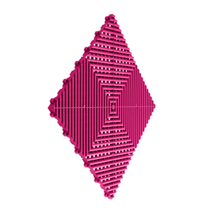 Swisstrax Ribtrax Pro Carnival Pink floor tile 