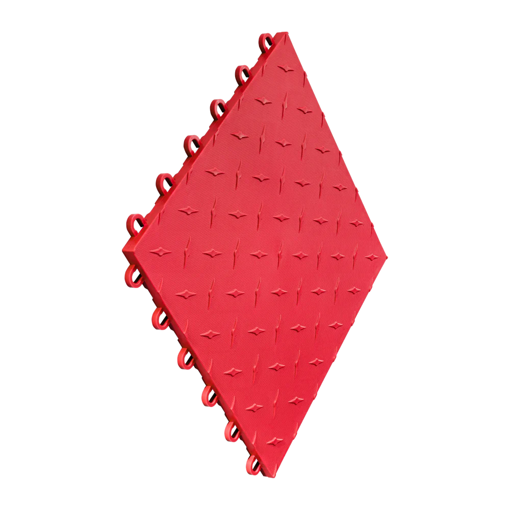 Swisstrax Diamondtrax Home Racing Red floor tile
